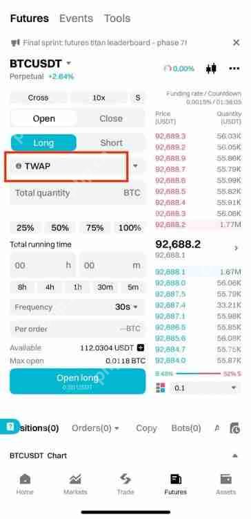 加密货币中的TWAP是什么?如何在Bitget上使用它?